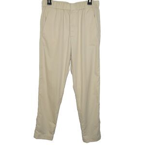 COS Women's Beige Lightweight Woven Four Pocket Tapered Pants Size 32R